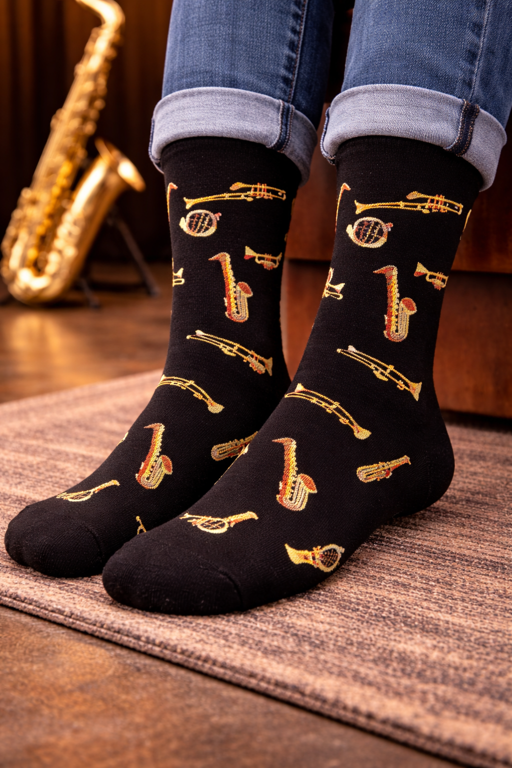 Classic Jazz Instruments Socks