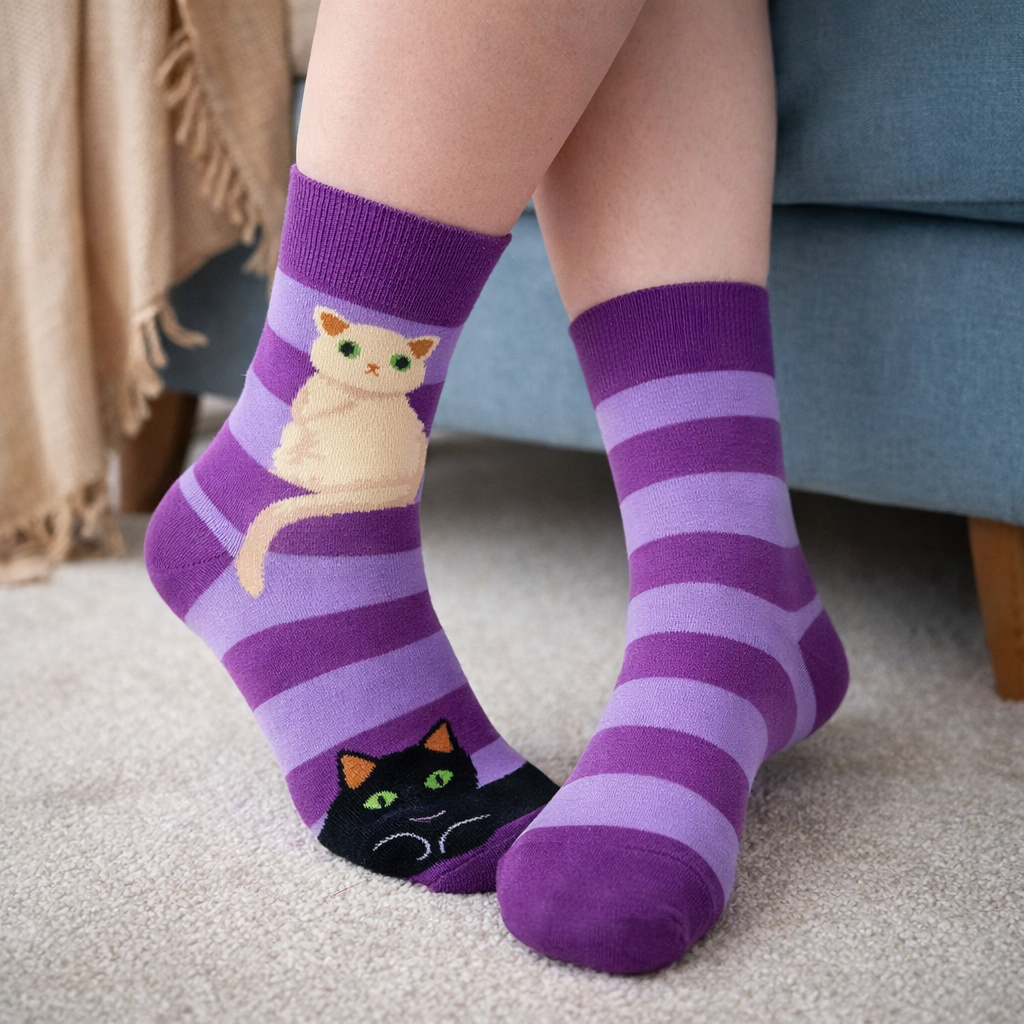 Cat Stripe Socks