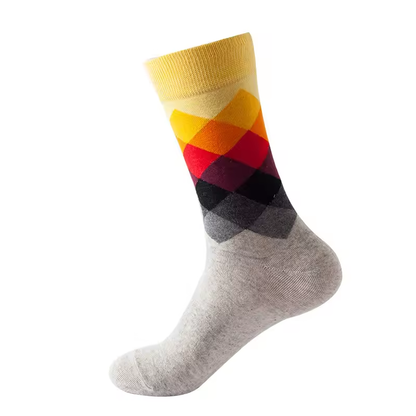 Sunset Argyle Classic Socks