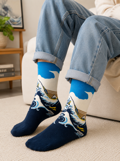 Ocean Wave Socks