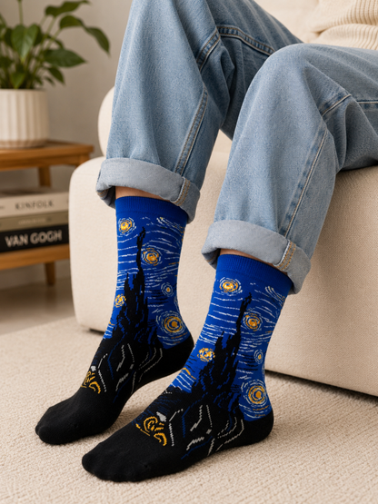 Blue Starry Night Socks