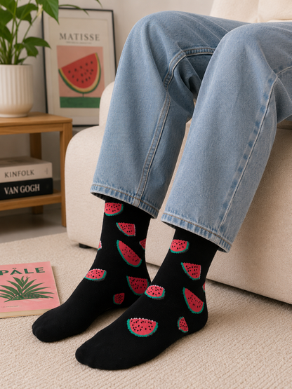 Watermelon Paradise Socks
