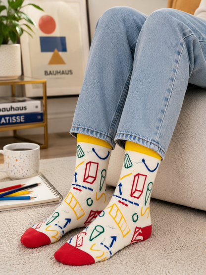 Creative Geometry Socks