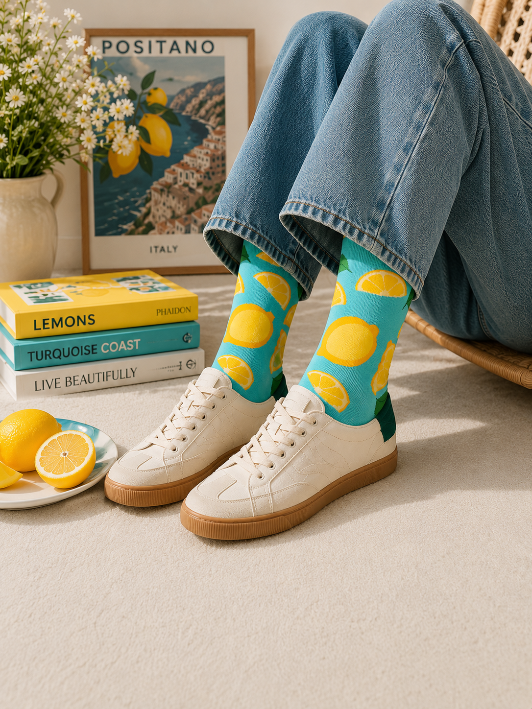 Lemon Splash Socks