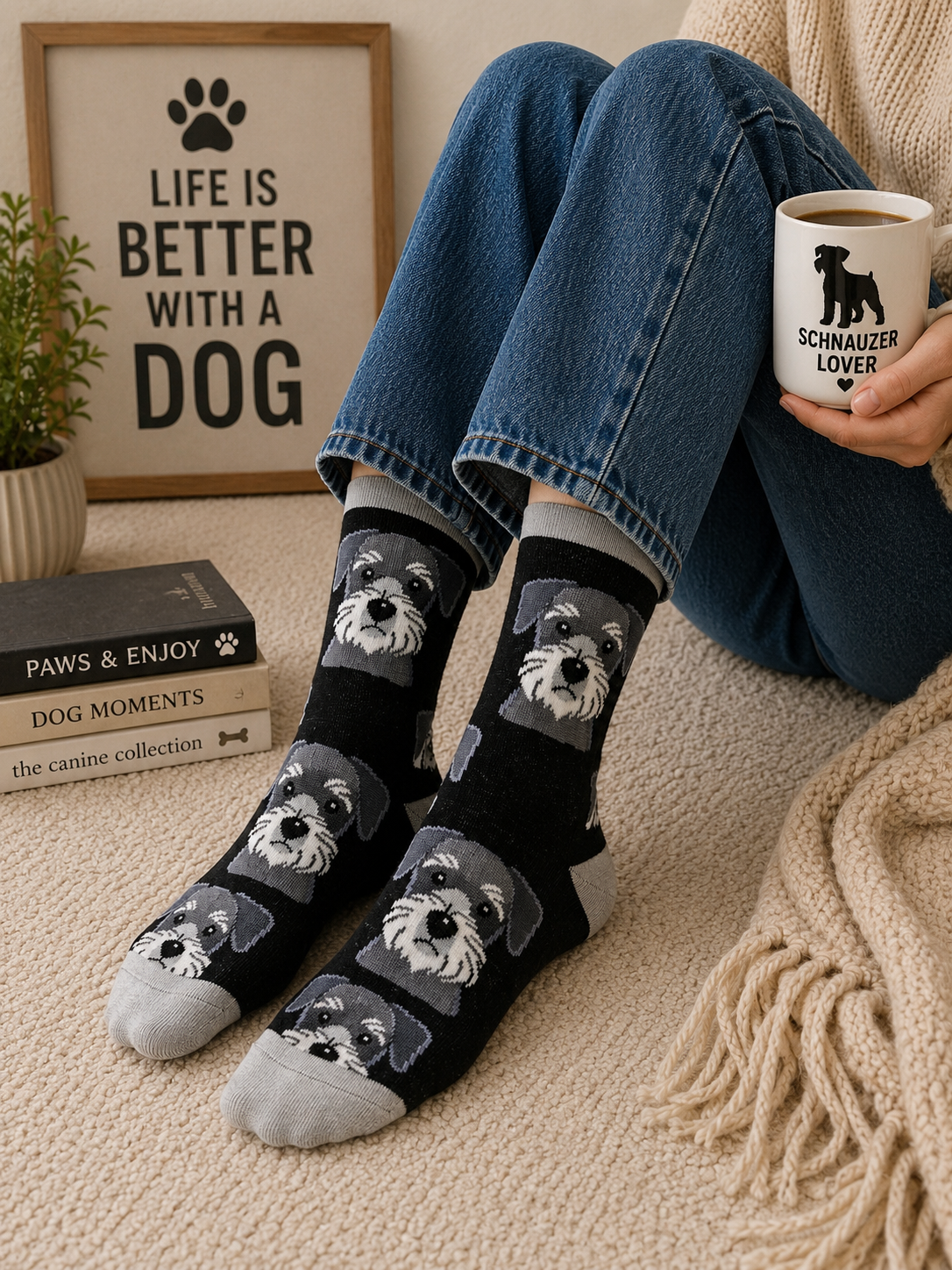 Mini Schnauzer Socks