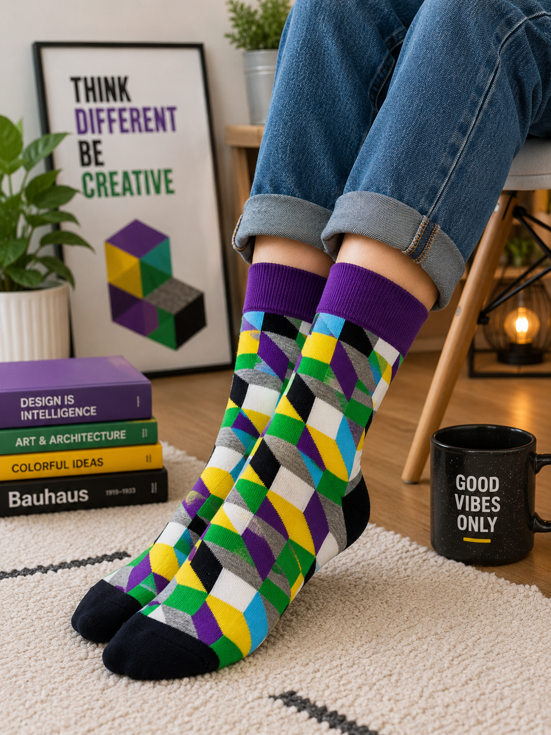 Modern Optical Illusion Socks