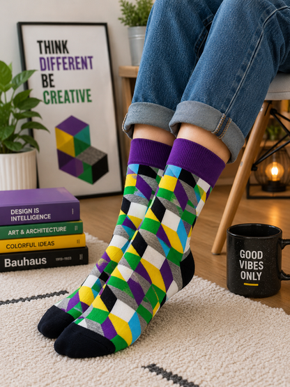 Modern Optical Illusion Socks