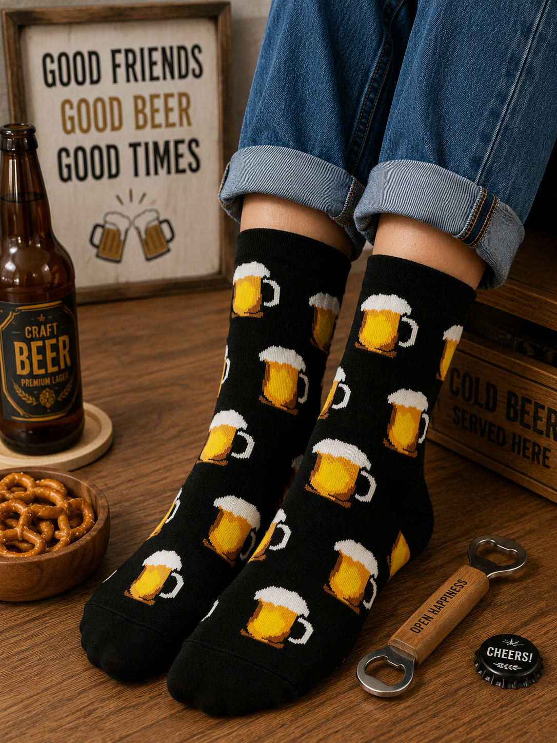 Beer Cheers Socks