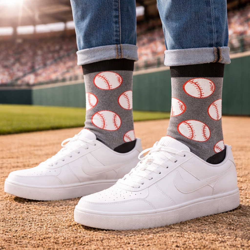 Home Run Baseball Socks