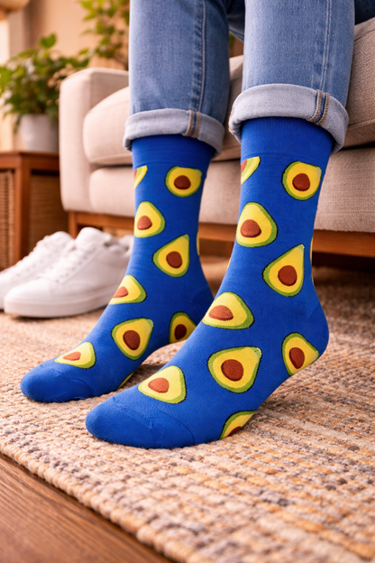 Avocado Blue Socks