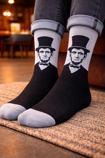 Classic Lincoln Portrait Socks