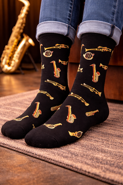 Classic Jazz Instruments Socks