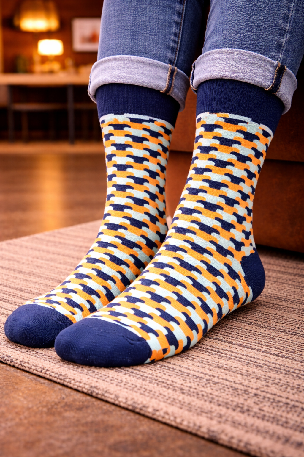 Wave Pattern Socks