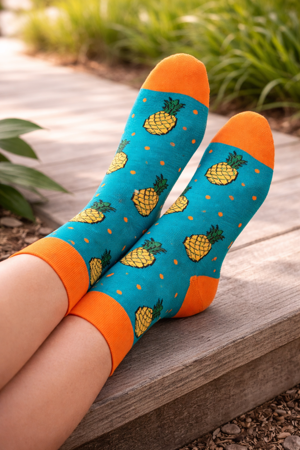 Tropical Pineapple Socks