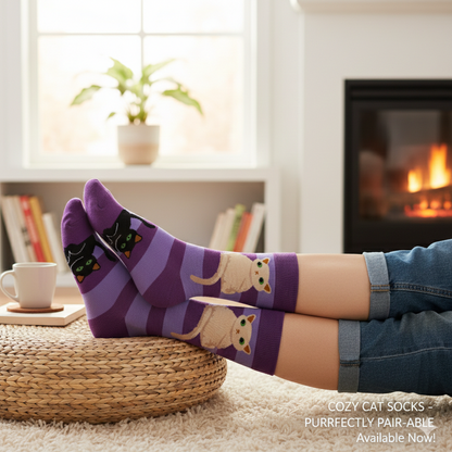 Cat Stripe Socks