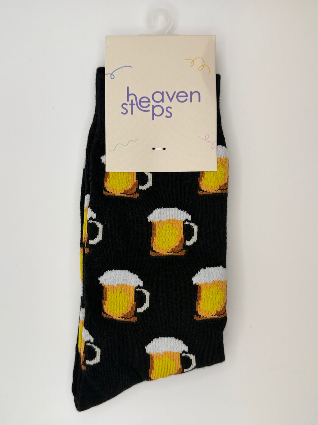 Beer Cheers Crew Socks – Happy Hour Novelty Socks
