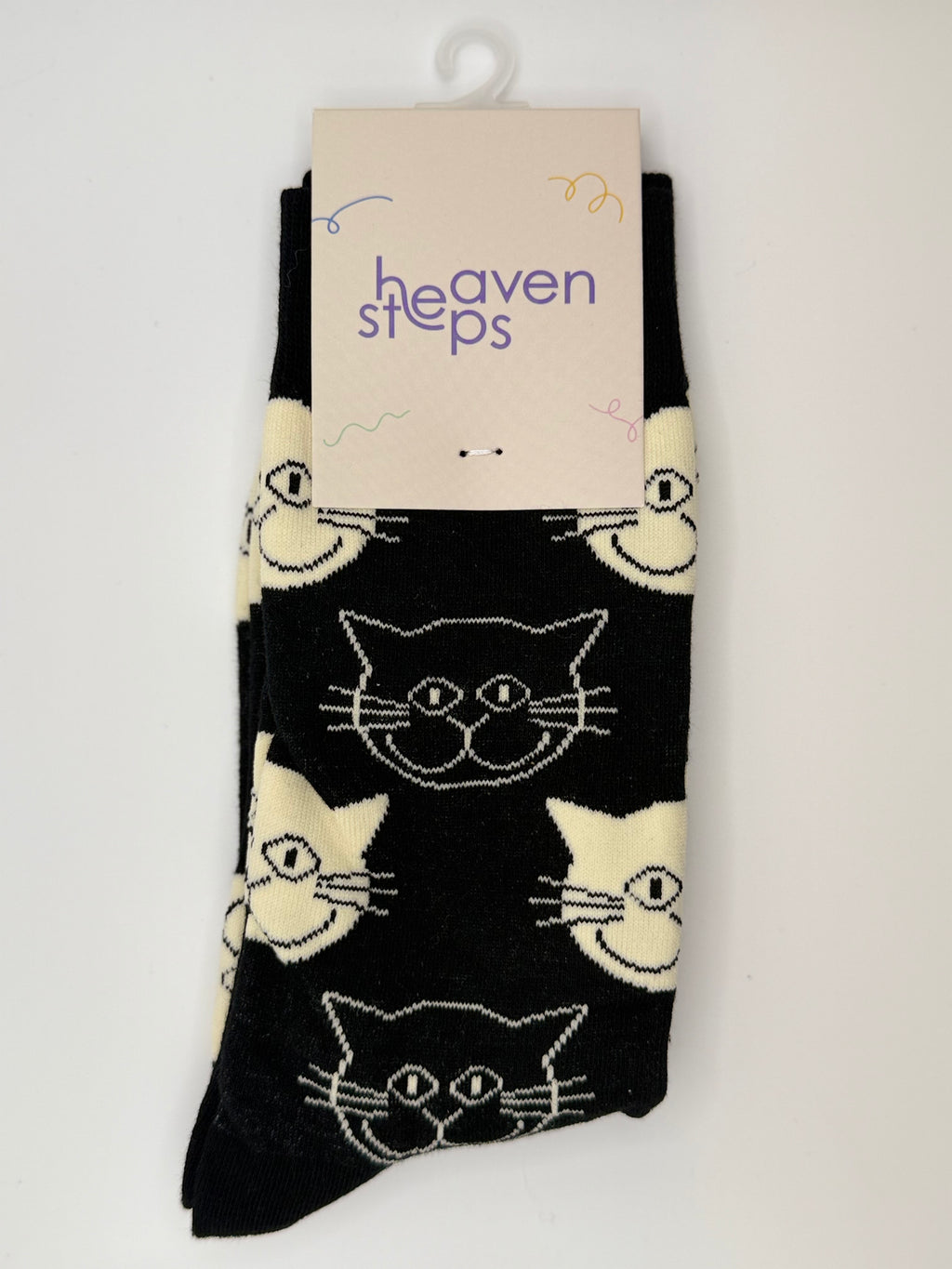 Curious Cat Crew Socks – Playful Feline Socks