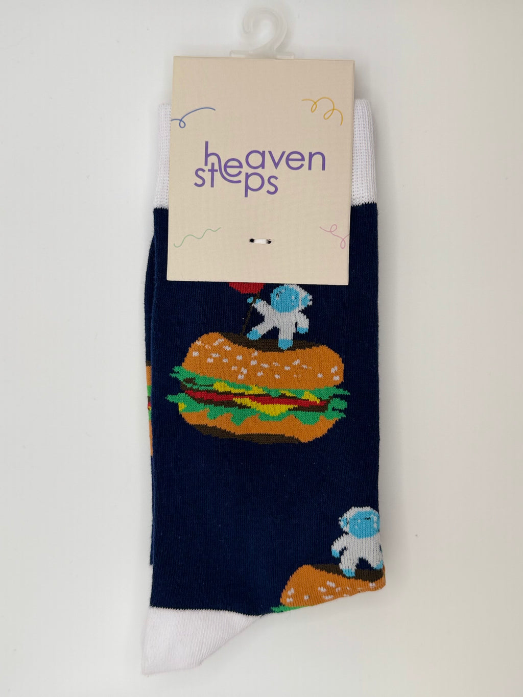 Galaxy Burger Crew Socks – Cosmic Food Adventure Socks