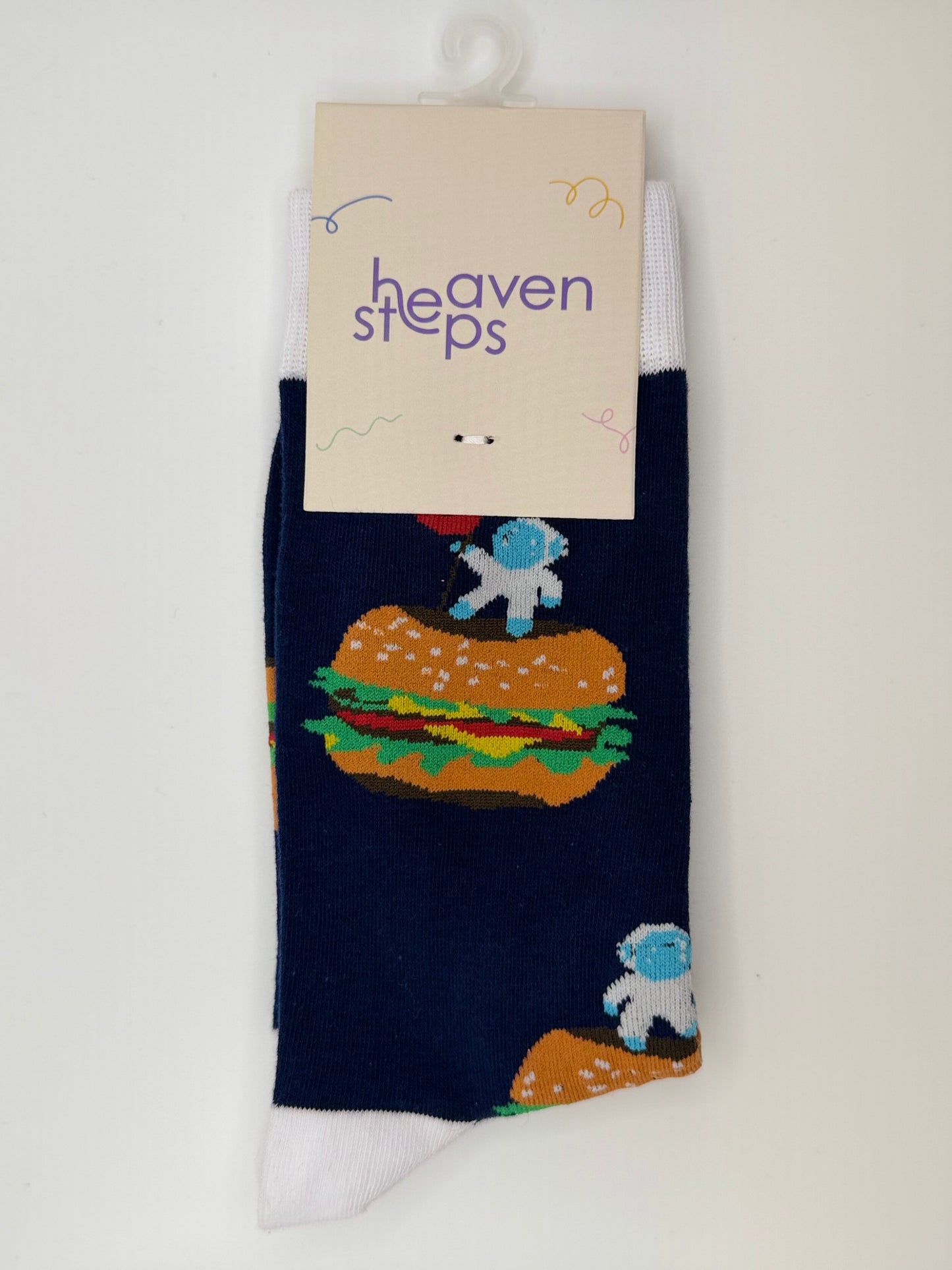Galaxy Burger Socks