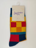 Color Block Crew Socks – Modern Geometric Socks