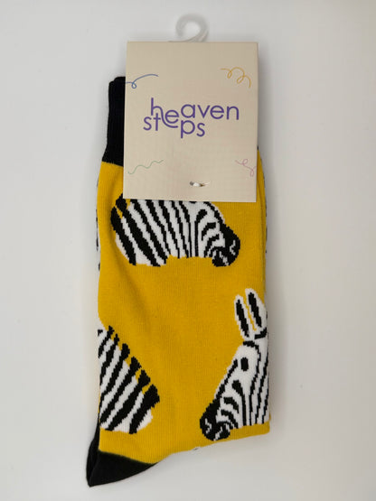 Zebra Crew Socks – Wild Safari Socks