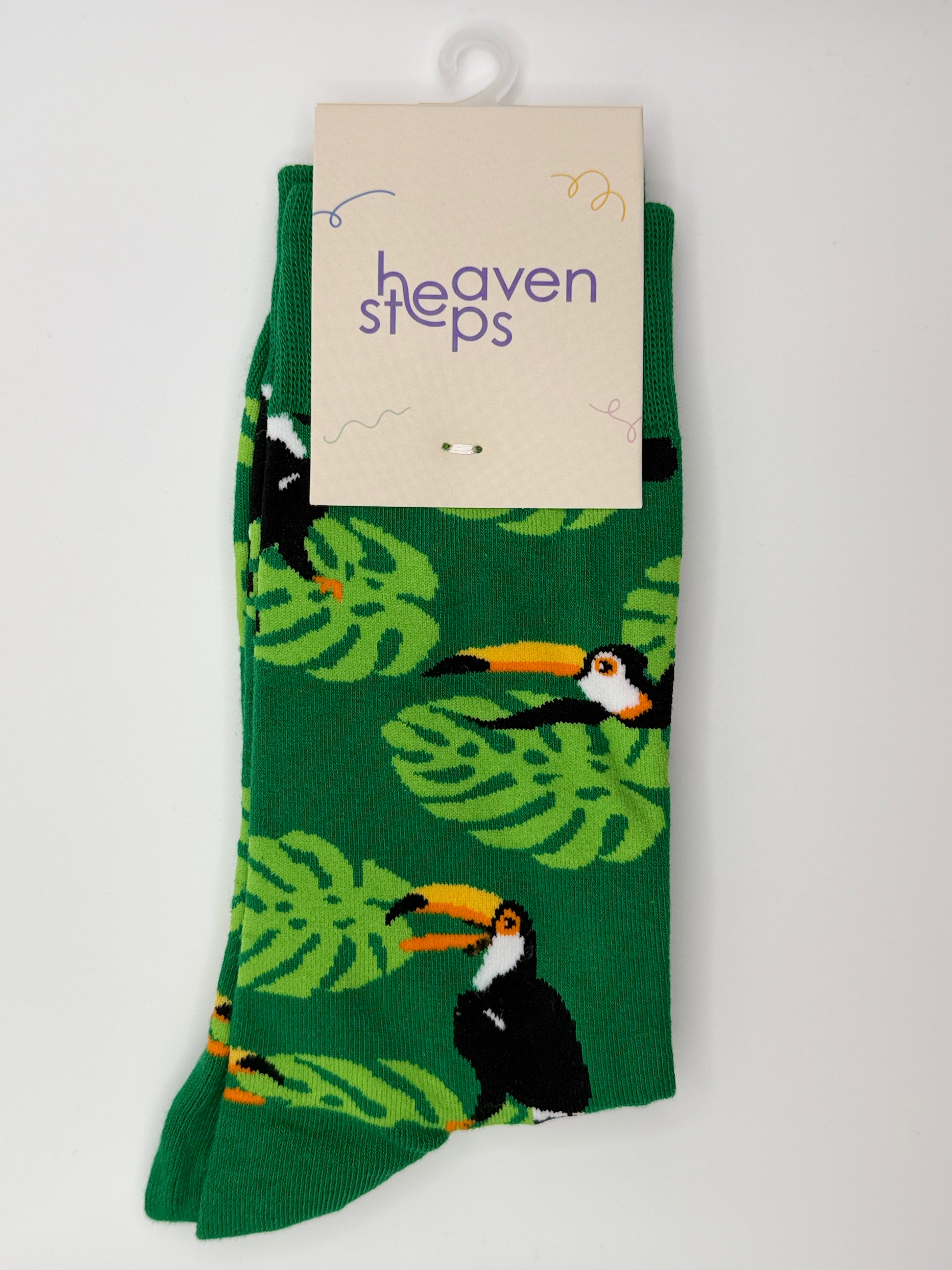 Tropical Toucan Crew Socks