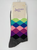 Classic Argyle Comfort Crew Socks