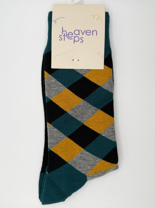 Modern Argyle Colorblock Socks
