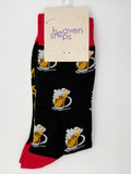 Cheers Beer Mug Crew Socks