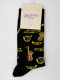 Classic Jazz Instruments Crew Socks