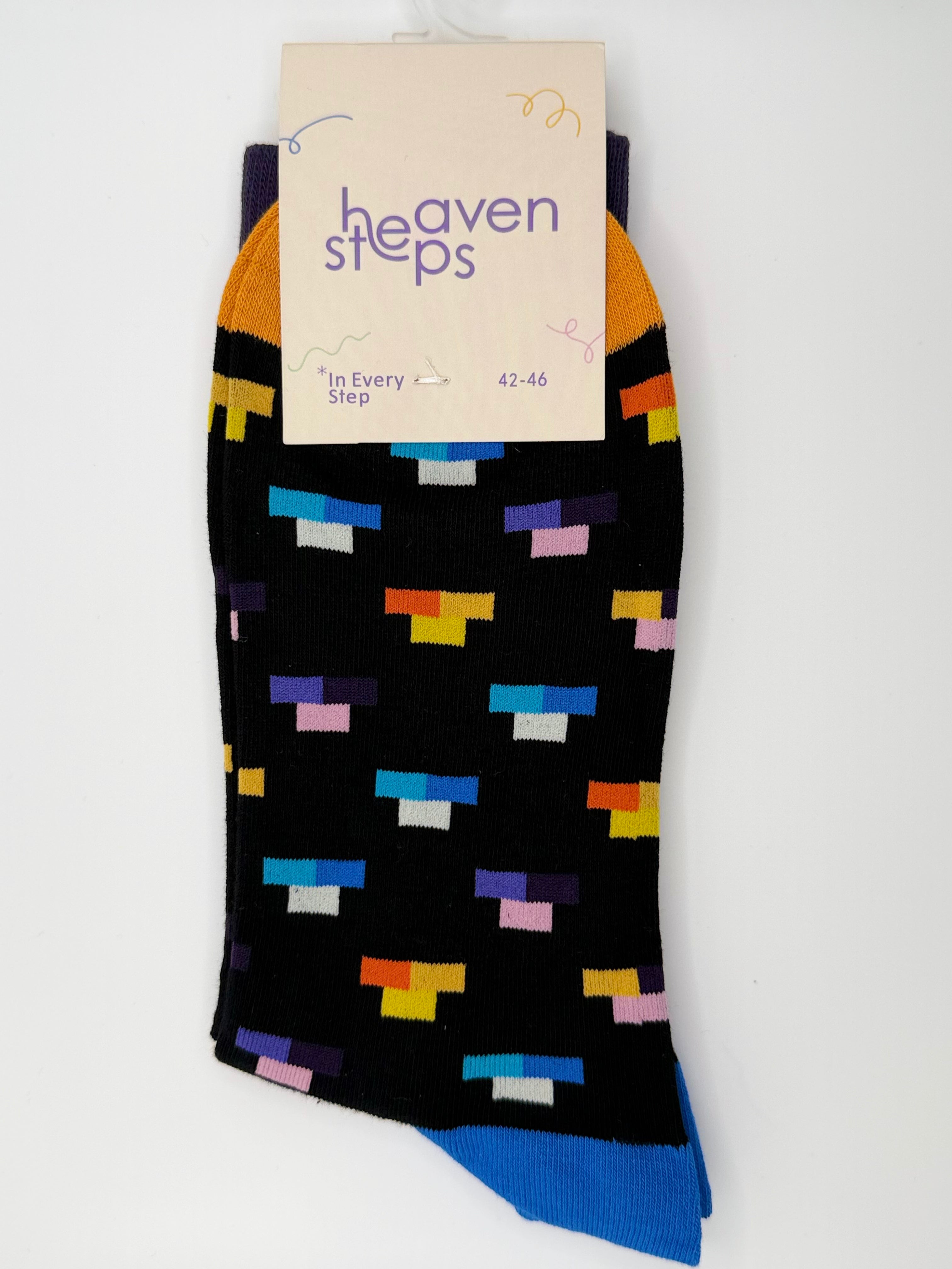 Pixel Pop Crew Socks – Retro Arcade Inspired Statement Socks