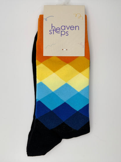 Sunset Argyle Socks