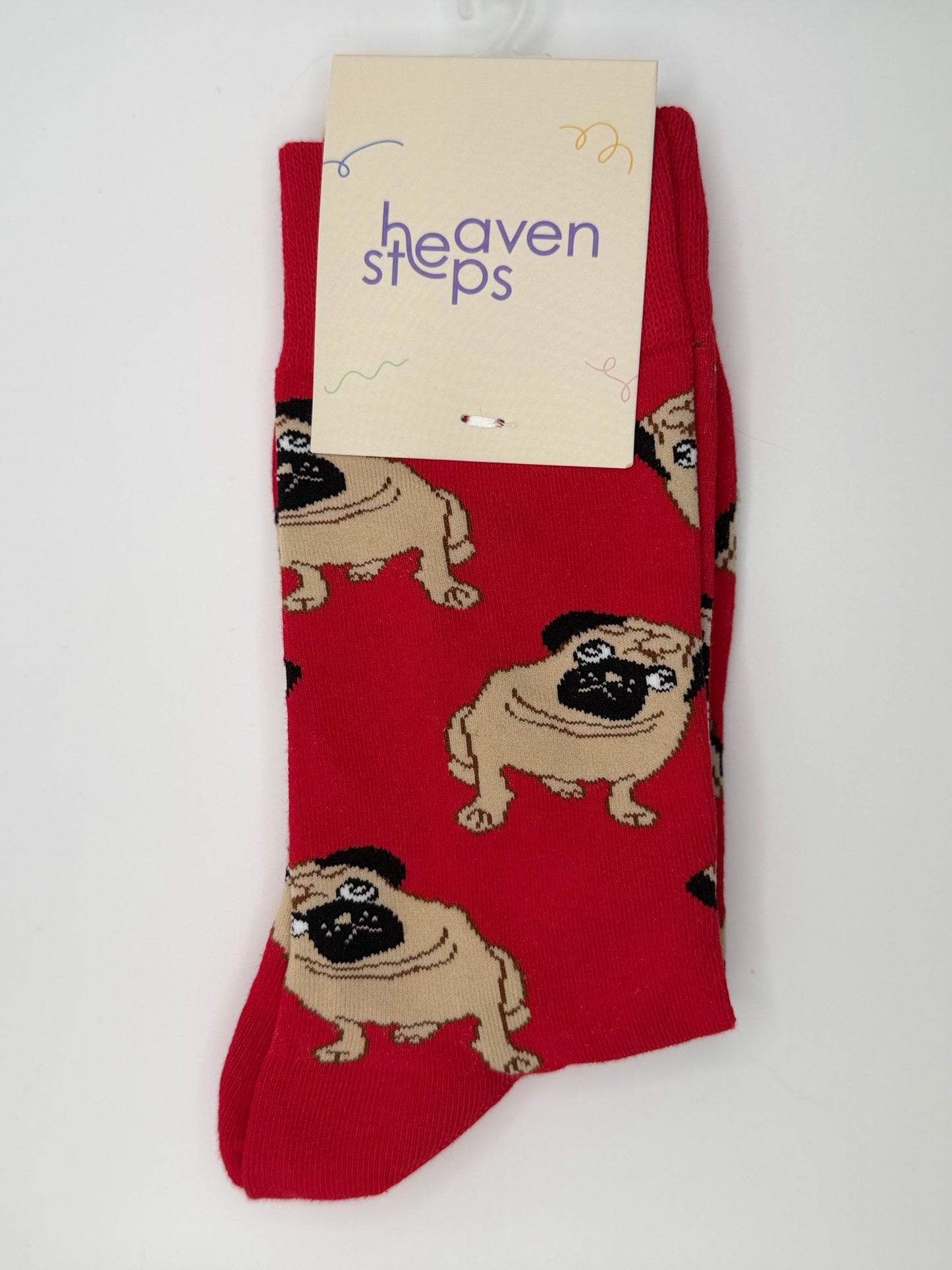 Pug Print Socks