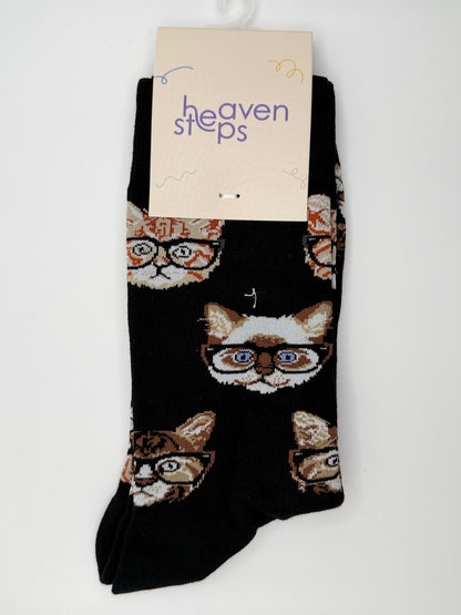 Hipster Cat Socks