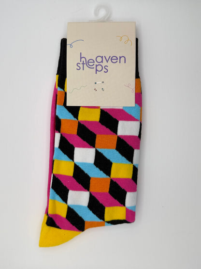 Vivid Mosaic Socks