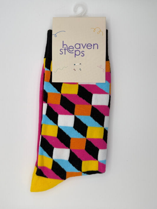 Vivid Mosaic Socks