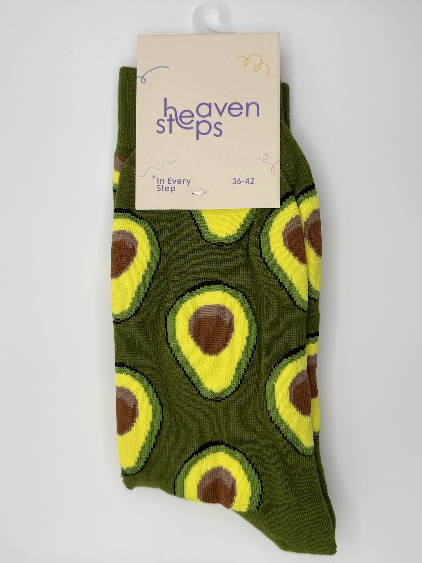 Avocado Pattern Socks