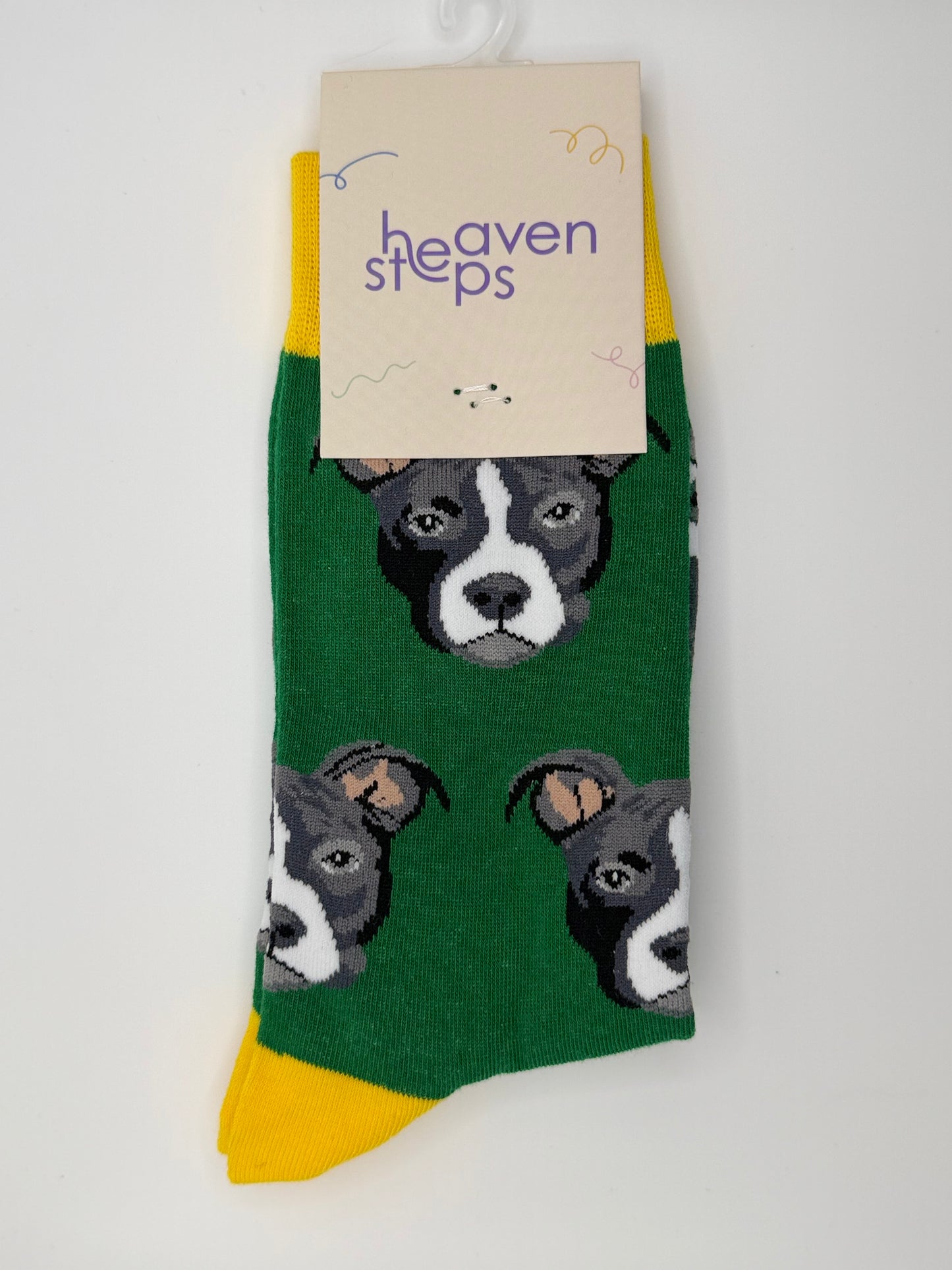 Pit Bull Portrait Socks